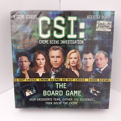 CSI Crime Scene Investigation : The Board Game w 8 Crime Stories New Sealed $19.95