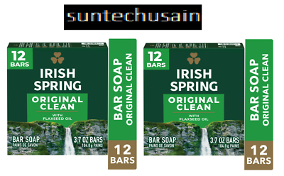 #ad Irish Spring Bar Soap for Men 24 Pack 3.7 Oz 2 pack $14.50