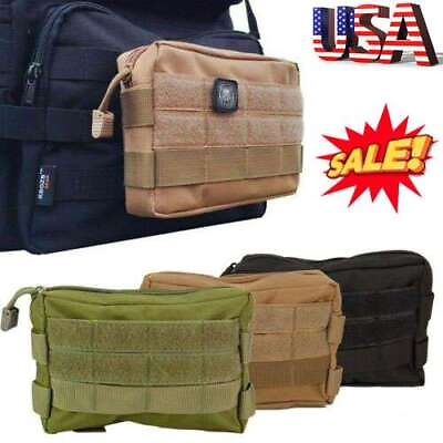 #ad Utility Tactical Molle Pouch EDC Multi purpose Belt Waist Pack Bag Phone Pocket $7.90