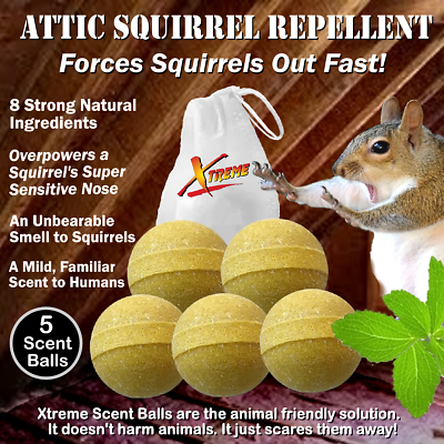 #ad Xtreme Attic Squirrel Repellent. Drives Squirrels Out Fast 5 Pack $15.95
