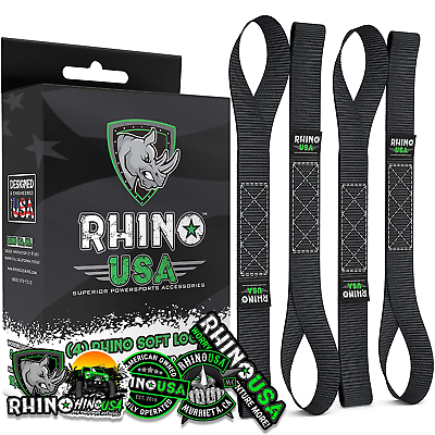 #ad #ad Rhino USA Soft Loop Motorcycle Tie Down Straps 4 Pack $12.99