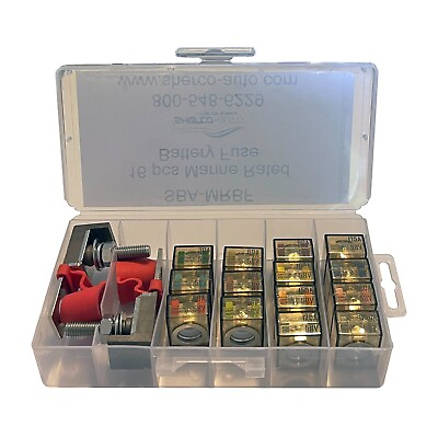 #ad CFFB MRBF Marine Rated Battery Fuses Kit amp; Block 30 to 300 Amp 16 Pieces $147.95