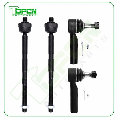 #ad New Brand Inner amp;Outer Tie Rod End Links Fits 4pc 2005 2010 Jeep Commander $41.02