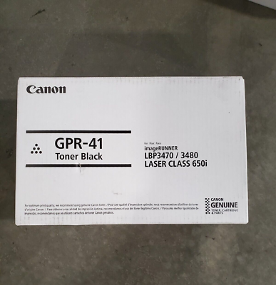 #ad NEW Canon GPR 41 Black Toner Cartridge 3480B005 ImageRunner: LBP 3470 #69 $89.99