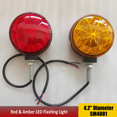 #ad Amber Red LED Flashing Light For John Deere 660066016602662066227700 x1 $59.00