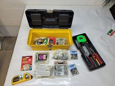 #ad tool box with tools used r4 t71 $22.49
