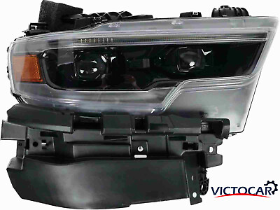 #ad VICTOCAR for Dodge Ram 1500 19 21 Full LED DRL Headlight Right Passenger Side $299.99