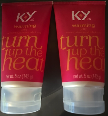 #ad K Y Warming Jelly Sensorial Personal Lubricant Turn up the Heat 5oz 2 PACK $17.99