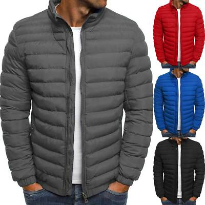 #ad #ad Packable Light Mens Down Puffer Jacket Bubble Winter Coat Quilted Padded $44.79