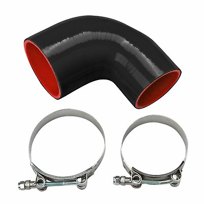 #ad 2.5quot; TO 3quot; TURBO INTAKE 90D ELBOW SILICONE COUPLER REDUCER 63 76MM HOSECLAMP $15.50