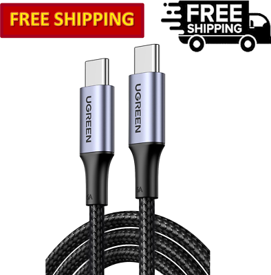 #ad UGREEN 100W USB C to USB C Fast Charging Cable for All USB C Phone Devices $21.99