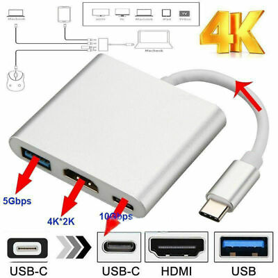 #ad NEW USB Type C to HDMI HDTV TV Cable Adapter Converter For USB C Phone Tablet $6.74