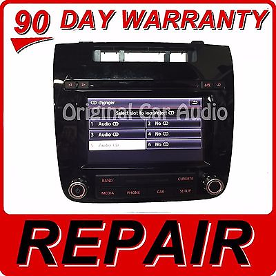 #ad REPAIR 2011 2014 Volkswagen Touareg OEM Touch Screen XM Radio Stereo 6CD RCD 550 $224.10