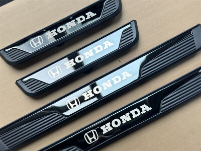 #ad For Honda Accessories Car Door Scuff Sill Cover Panel Step Protector Trims 4PCS $39.50