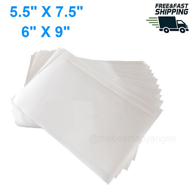 #ad 50 100 Clear Adhesive Packing List Shipping Label Envelopes Pouches 5.5x7.5 6x9 $12.97