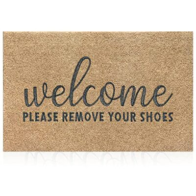 #ad Welcome Outdoor Mat Please Remove Your Shoes Non Slip Door Mat for Entryway $31.55