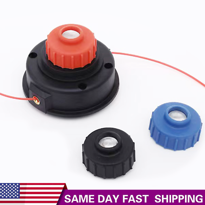 #ad With Cord Trimmer Head With Raised Knob Black for Homelite ST155 ST165 Universal $6.95