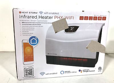 Heat Storm 1500 Watt Wi Fi Smart Heater Deluxe Indoor Wall Mount Infrared Heater $89.99