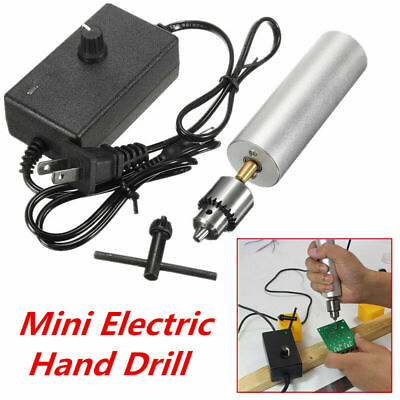 #ad 6V 24V Mini Electric Hand Drill DIY 385 DC Motor w JT0 Chuck 24V Power Supply $30.50