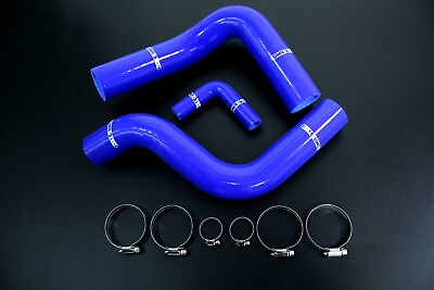#ad Blue Silicone Radiator Hose For 1964 68 Ford MUSTANG Cobra SHELBY 289 302 3PLY $43.60