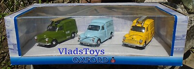 #ad Oxford 1 43 Morris Minor Vans Post Office and TV License 3 Pack SET22 Retired $49.45