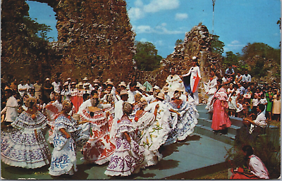 #ad Panama Folklore Presentation With Native Music Vintage Postcard C153 $4.99