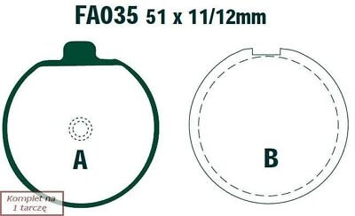 #ad Brake pads EBC FA035 set on 1 disk $28.52