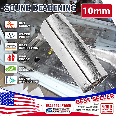 #ad 32sqft Car Heat Sound Proofing Carpet Mat Floor Trunk Noise Insulation Deadener $48.98