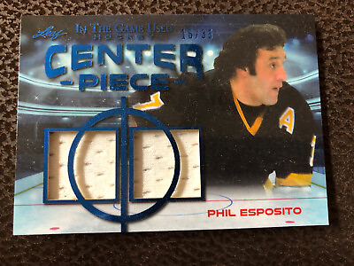 #ad Phil Esposito 2020 21 Center Piece Leaf ITG used Cp 13 $21.50