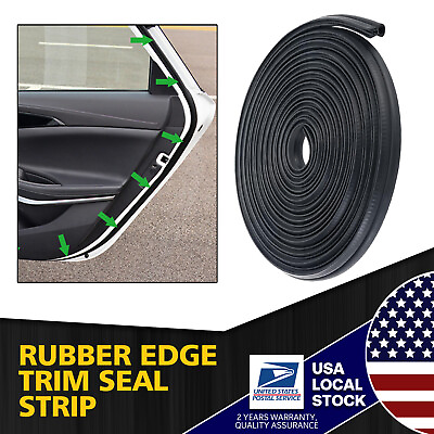 #ad 39FT U Shape Rubber Car Seal Strip Hood Door Edge Trim For Grand Jeep Cherokee $57.19