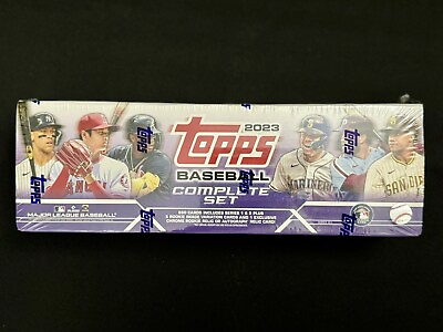 #ad 2023 Topps Baseball set 660 card Purple Target Complete Set. Factory Sealed Box $55.00