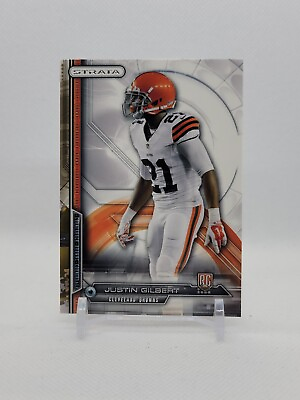 #ad 2014 Topps Strata Justin Gilbert #183 Rookie Card RC Cleveland Browns $1.00