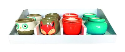 #ad Southern Patio Ceramic Self Watering Flower Pot Assorted Pack of 8 . $112.74