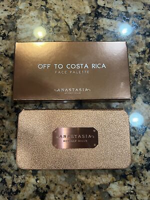 #ad Anastasia Beverly Hills Palette OFF TO COSTA RICA Bronze Highlight Blush NIB $34.99