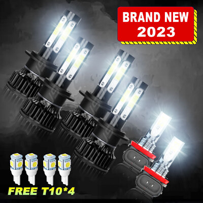 #ad For Hyundai Sonata 2011 2012 2013 2014 LED Headlight Bulbs Fog Lamp Combo V4 $33.46