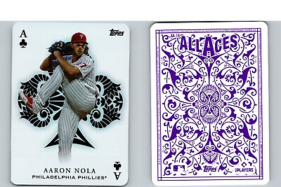 #ad AARON NOLA 2023 Topps Series 1 All Aces Black Club $2.50