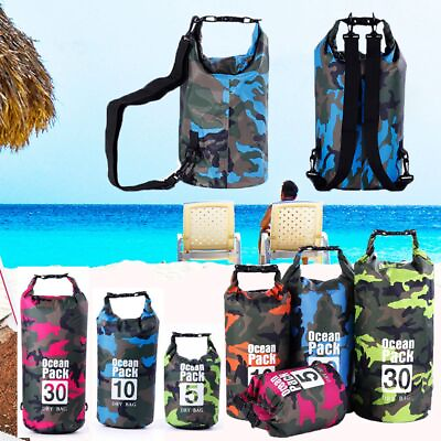 #ad Backpack Waterproof Dry Bag Rafting Diving Accessories Beach Swimming Bags $8.39