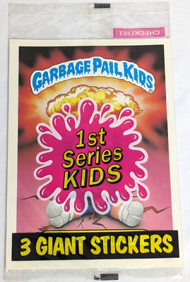 #ad SEALED PACK 1986 Garbage Pail Kids GPK Series 1 Jumbo 5x7quot; ADAM BOMB Giant Card $189.95