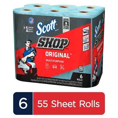 #ad Scott Professional Multi Purpose Shop Towels55 Sheets per Roll 6Rolls NEW USA $12.50