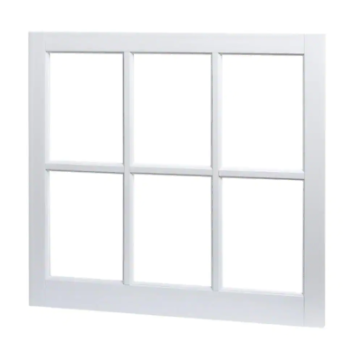 #ad 31 x 29 in. Utility Fixed Picture Window Vinyl Single Pane Grid Standard Glass $118.74