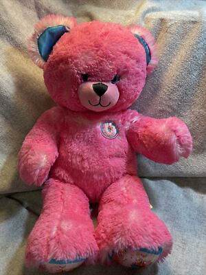 #ad Build A Bear Pink Stuffed Animal Plush Birthday Bear Adorable Soft Cuddly $9.00