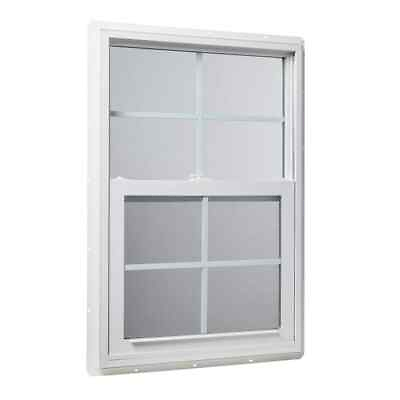 TAFCO Windows Single Hung 23.5quot; x 35.5quot; w Grids Vinyl Insulated Tilt in White $173.26