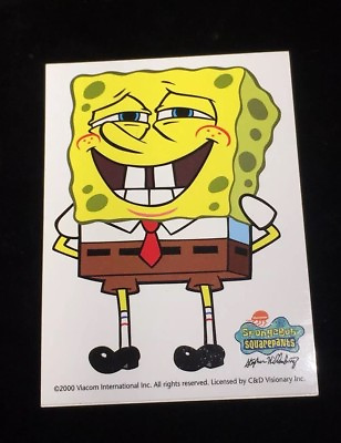 #ad spongebob squarepants Sticker Old New Stuff From 2000 $14.95