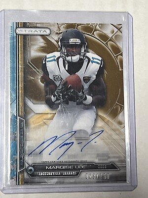 #ad 2014 Topps Strata Bronze 150 Marqise Lee #187 Rookie RC Auto Autograph $3.95