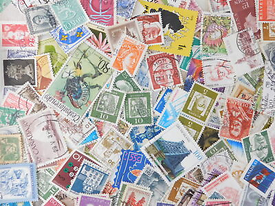 #ad STAMP WORLD WIDE 1000 pc lot off paper kiloware philatelic collection used $14.99