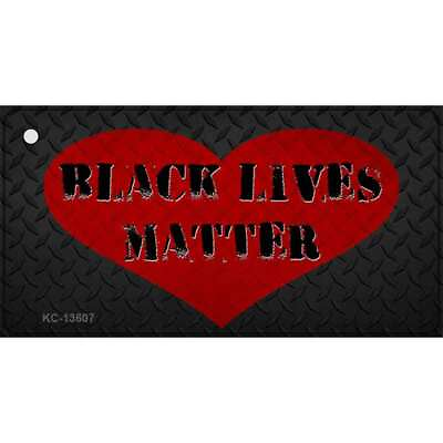 #ad Black Lives Matter Heart Novelty Metal Key Chain KC 13607 $14.95