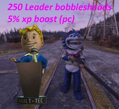 #ad ⭐️⭐️⭐ Leader Bobblehead 5% Xp Boost 250 Each PC $5.00