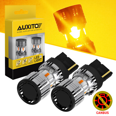 #ad 2x 7440 LED Canbus No Error Noiseless 7443 Turn Signal Light Amber 600% Brighter $21.84