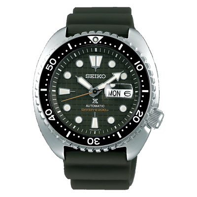 Seiko Prospex King Turtle Army Green 45mm Automatic Watch SRPE05K1 $335.00