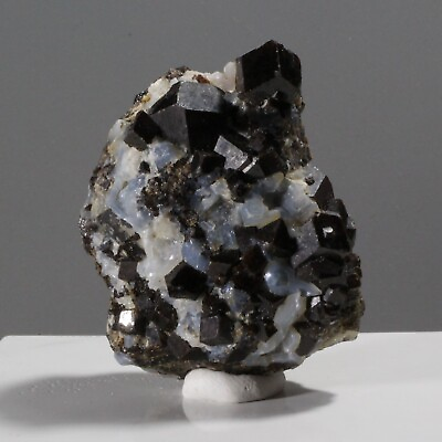 #ad 523.10ct Black Mali Garnet on Prehnite Crystal Gem Mineral Melanite Africa 109 $179.98